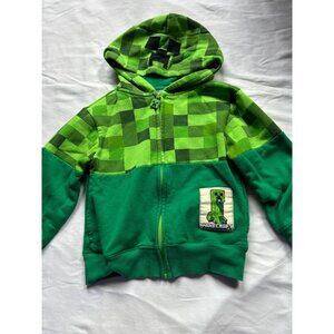 Minecraft Creeper Hoodie | XS Youth | Green
